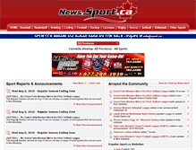 Tablet Screenshot of news.sport.ca